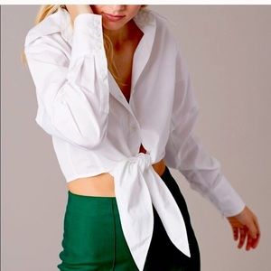 DVF Crop Style Button Down